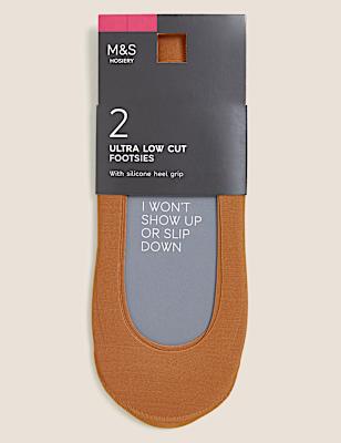 2pk Ultra Low Cut Footsies