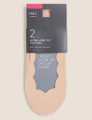 2pk Ultra Low Cut Footsies