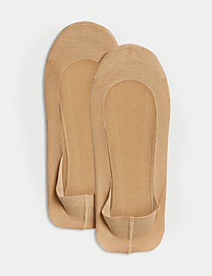 2pk Cotton Ultra Low Cut Footsies