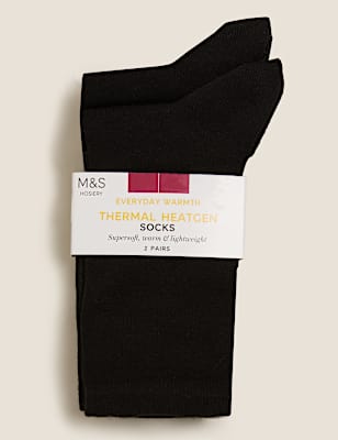 2pk Heatgen&trade; Thermal Ankle High Socks