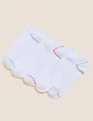 5pk Cotton Rich Trainer Liner Socks&trade;
