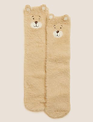 Spencer Bear Bed Socks