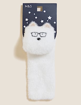 Dog Cosy Fur Ankle High Socks