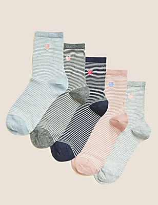 5pk Sumptuously Soft Ankle High Socks