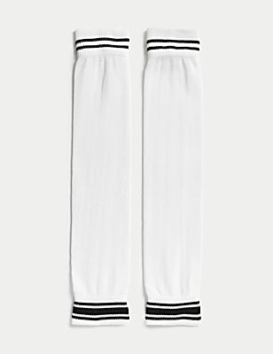 Cotton Rich Striped Leg Warmers