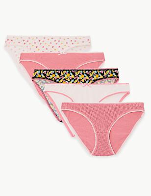 5 Pack Cotton Rich Bikini Knickers