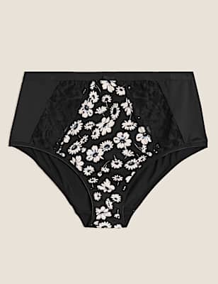 High Rise Floral Full Briefs