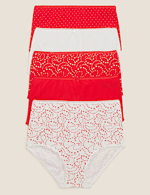 5 Pack Cotton Mix Skinny Fit Knicker