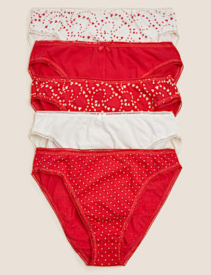 5 Pack Cotton Mix Skinny Fit Knicker