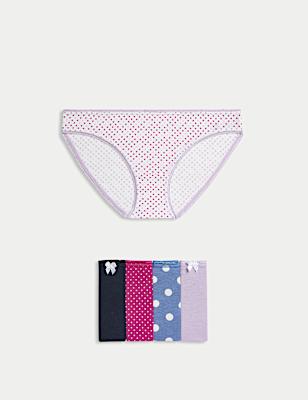 Pack 5 Cotton Mix Knickers