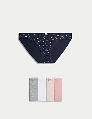 Pack 5 Cotton Mix Knickers