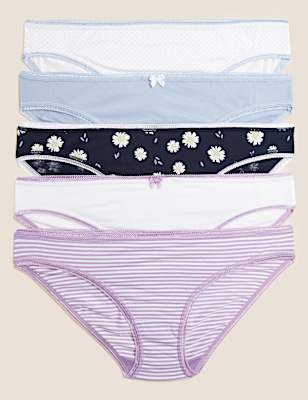 Pack 5 Cotton Mix Knickers