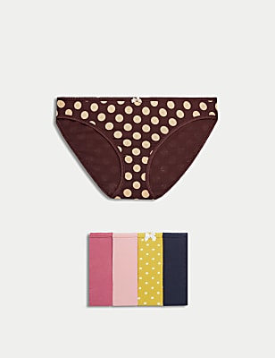 Pack 5 Cotton Mix Knickers