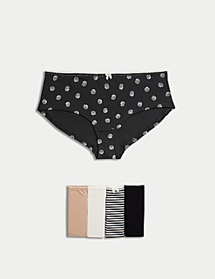 Low Rise Striped Shorts