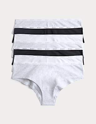 7 Pack Cotton Rich Hipster Knickers