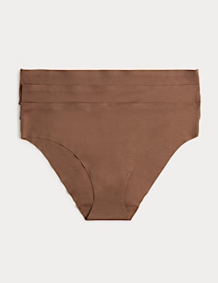 3 pack Body Invisibles&trade; No VPL Brazilian Knickers
