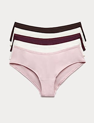 5 Pack Microfibre Hipster Knickers