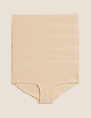 5pk No VPL Microfibre Low Rise Shorts