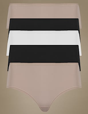 5pk No VPL Microfibre Low Rise Shorts