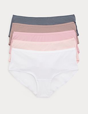 5pk No VPL Microfibre Low Rise Shorts