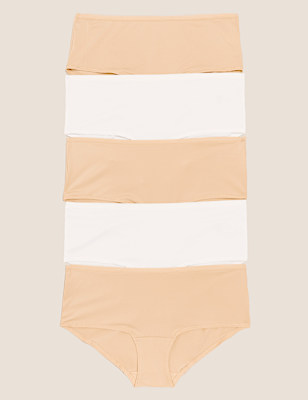 5pk No VPL Microfibre Low Rise Shorts