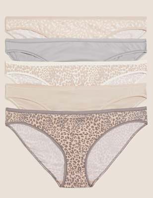 5PK Microfibre No VPL Bikini knickers