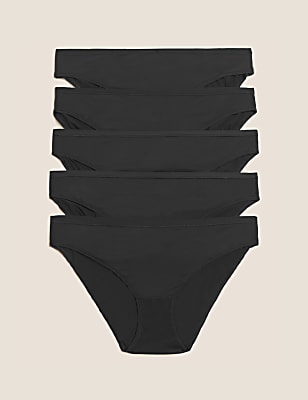 5pk Microfibre Low Rise Bikini Knickers