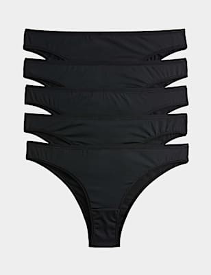 5pk Microfibre Brazilian Knickers
