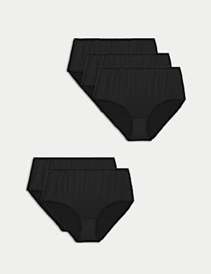 5pk No VPL Microfibre High Rise Shorts