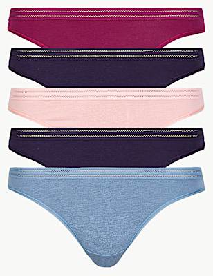 5 Pack No VPL Thongs
