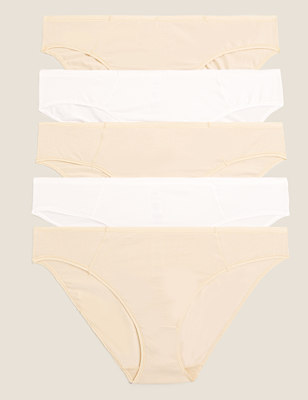 5pk Cotton Modal Bikini Knickers