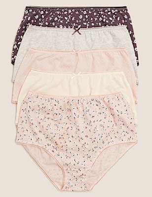 5pk Cotton Rich Lycra&reg; Full Briefs