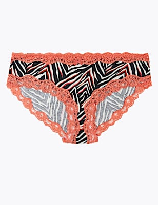 Cotton & Lace Brazilian Knickers