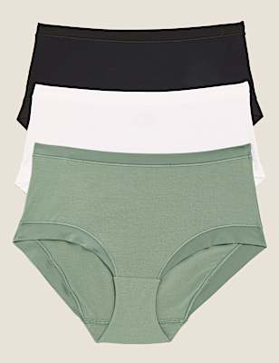 3pk Flexifit&trade; Modal High Rise Shorts
