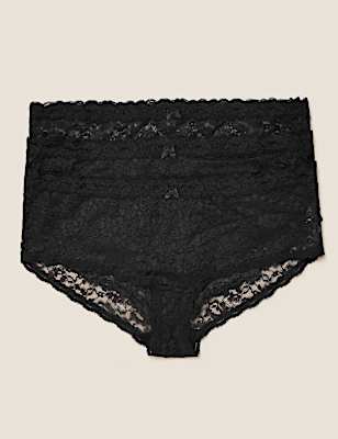 3pk Lace Low Rise Shorts