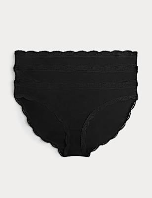 3pk Cotton Rich Bikini Knickers