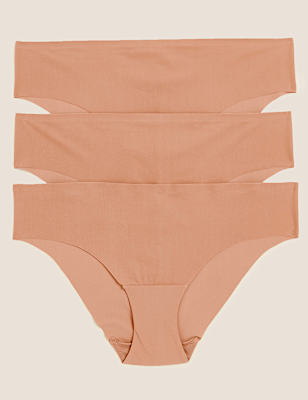 3pk No VPL Low Rise Brazilian Knickers