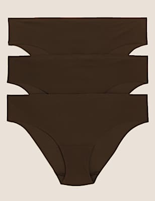3pk No VPL Low Rise Brazilian Knickers
