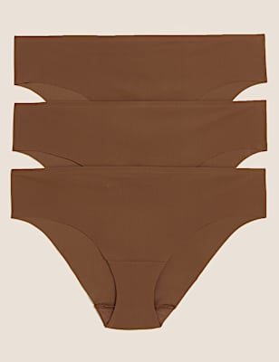 3pk No VPL Low Rise Brazilian Knickers