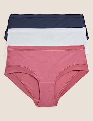 3pk Flexifit&trade; Modal Low Rise Shorts
