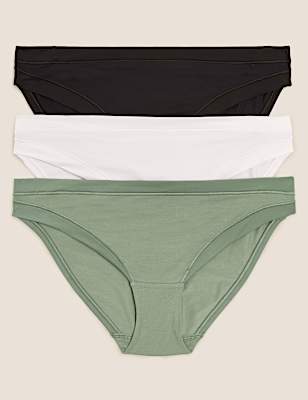 3pk Flexifit&trade; Modal Bikini Knickers
