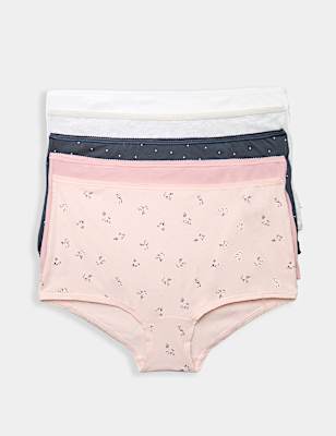 5pk Cotton Lycra&reg; High Rise Shorts