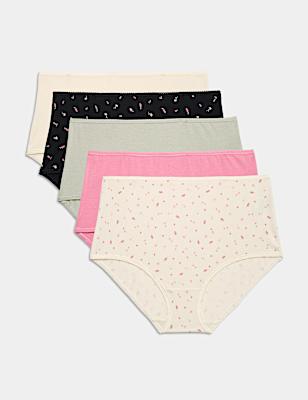 5pk Cotton Lycra&reg; Full Briefs