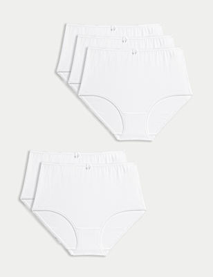 5pk Cotton Lycra® Full Briefs