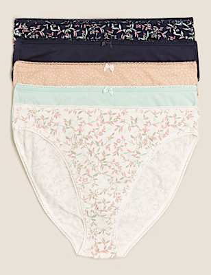 5 Pack Cotton Mix Skinny Fit Knickers