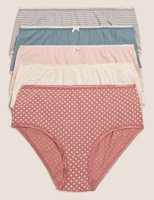 5 Pack Cotton Mix Knickers