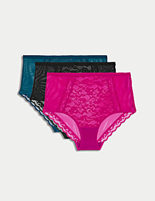 3pk Lace Full Briefs