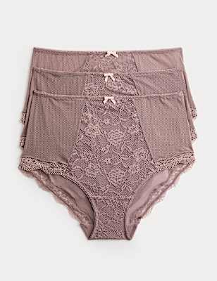 3pk Jasmine Lace Full Briefs
