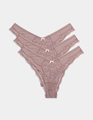 3pk Jasmine Lace Miami Knickers