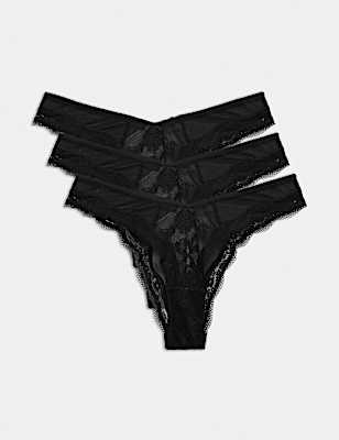 3pk Jasmine Lace Miami Knickers